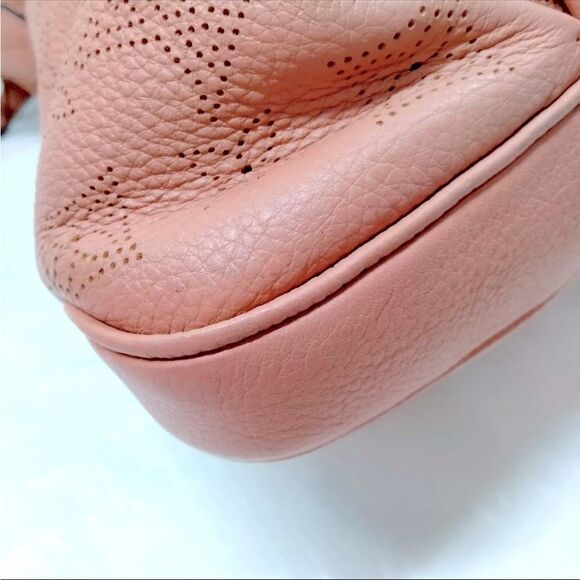 Auth Louis Vuitton Pink Monogram Empreinte LV Mahina Selene PM Tote - Picture 9 of 14